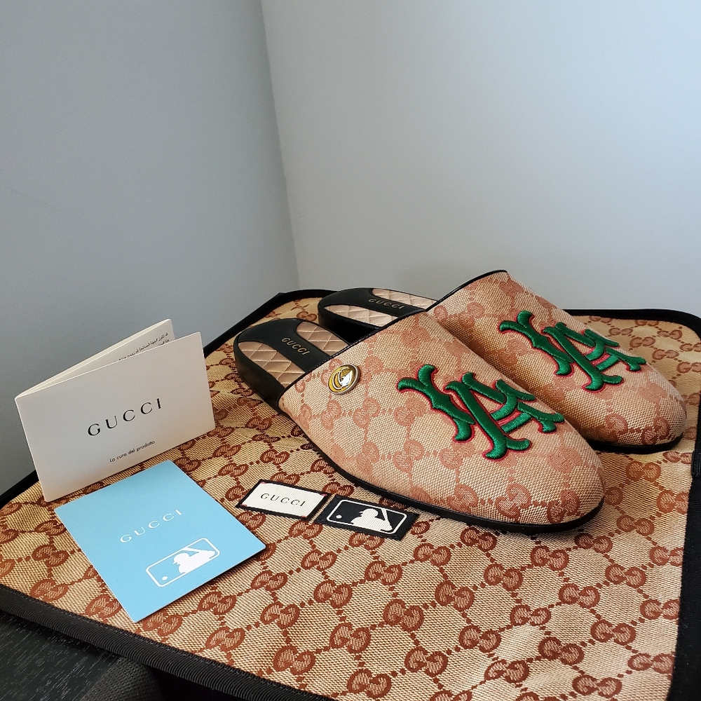 Gucci Princetown Mules -Limited Edition LA Dodgers - Picture 2 of 13